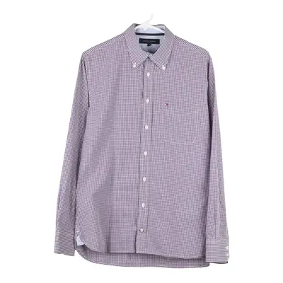 Tommy Hilfiger Checked Shirt - Medium Purple Cotton