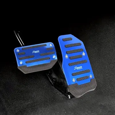 1 Pair Car Throttle Anti-slip Pedal, Manual Stop Auto Stop Universal Foot Pedal, Car Throttle Brake Pedal, Car Interior Acces...