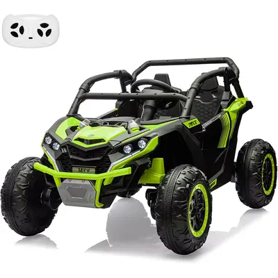 Garvee Ride - P Series: 24V Ride On Utv For Kids,2 Seater 4WD Electric Truck With Remote Control, High And Low Speed Adjustme...