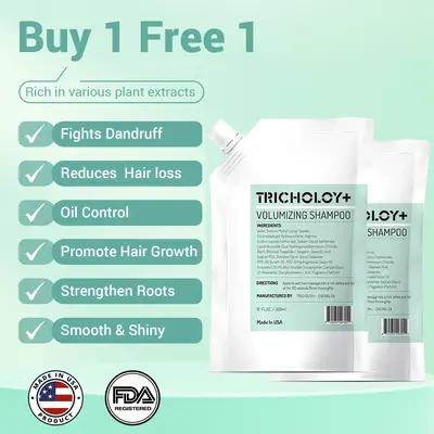 [SALE Buy 1 Get 1 Free] Tricholoy+ Anti-Hair Fall & Less Shedding & Volumizing Shampoo | Biotin, Arginine & Oleanolic Acid | ...