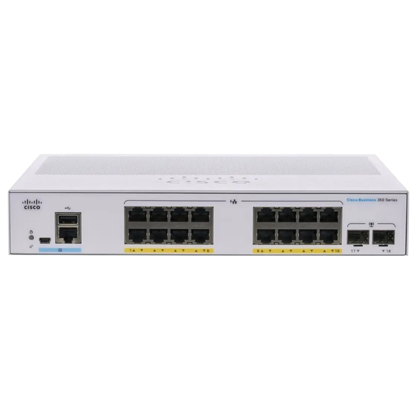 CBS350-16P-E-2G-AU= Cisco CBS350-16P-E-2G 16x PoE+ 2x SFP Port Switch