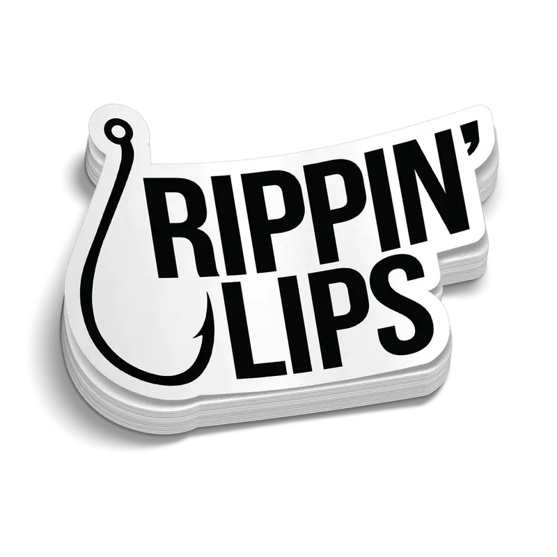 Rippin' Lips Hard Hat Decal