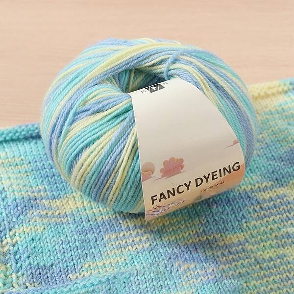 Wool Rainbow Segment Dyed Knitting Yarn