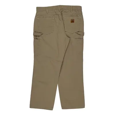 Carhartt Carpenter Trousers - 36W 30L Beige Cotton | Size: 36″ waist