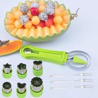 10 Pcs Fruit Ball Digger Stainless Steel Fruit Engraving Knife Set with Fruit Fork, Fruit and Vegetable Cutter, Fruit Peeler,...