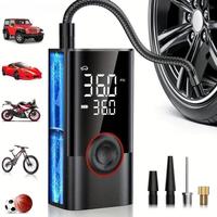 Portable Car Air Pump, 150PSI Car Air Pump with Digital Display, Automotive Tire Inflator, Multifunctional Car Tire Inflation...
