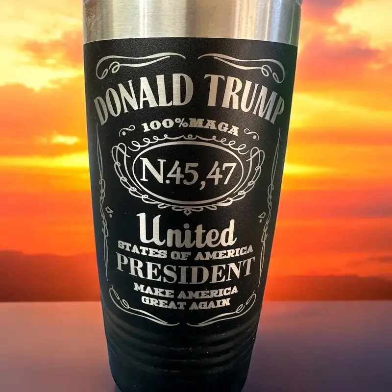 Trump 45 & 47 20oz Tumbler - Perfect for Your Beverage Needs - Drinkware, Bottle. Coffee