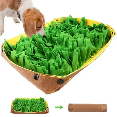 Snuffle Mat for Dogs, Dog Nosework Feeding Mat, Washable, Pet Snuffle Mat for Dogs Cat Boredom Interactive Feed Game Encourag...