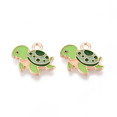 Marine Animals Alloy Enamel Pendants