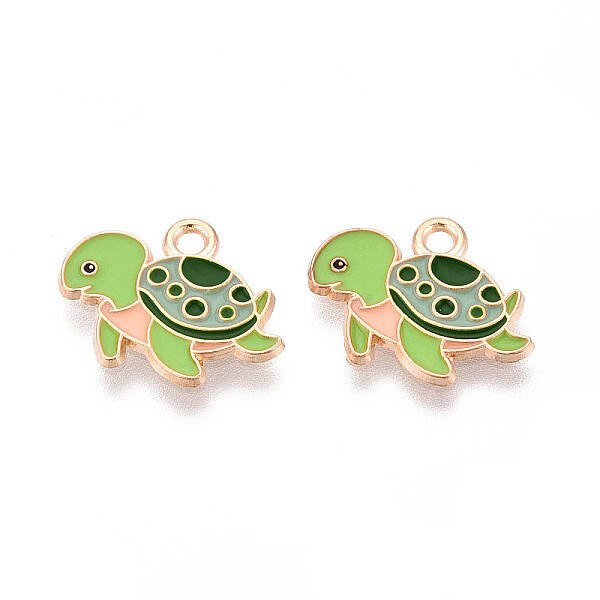 Marine Animals Alloy Enamel Pendants