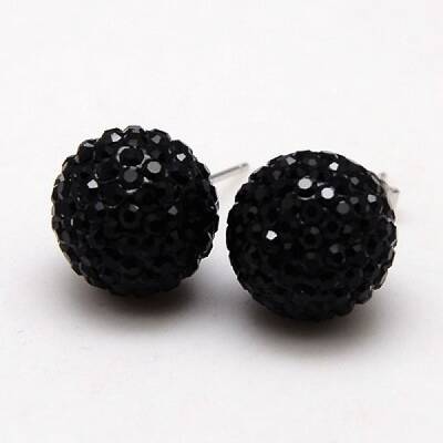 925 Sterling Silver Austrian Crystal Rhinestone Ear Studs