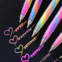 Colorful Glitter Pen, 6 Counts Spiral Writing Pen, DIY Decorative Pen for Art Materials, Scrapbooking, Journaling, Drawing, ...