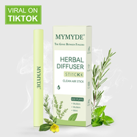 MYMYDE Herbal Diffuser STICKK - Thyme & Mint Extracts for Lung Detox & Oral Freshness - Relaxation Stick for Wellness & Aroma...