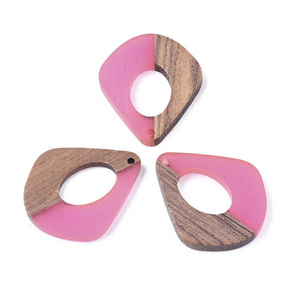 Resin & Walnut Wood Pendants