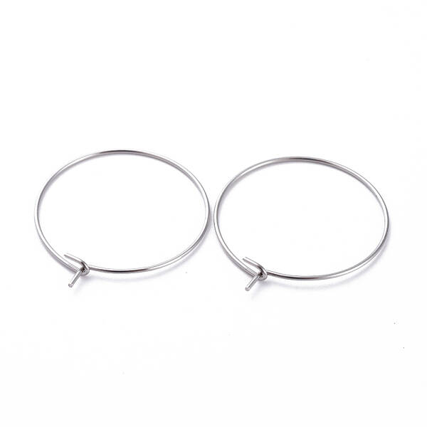 316 Surgical Stainless Steel Hoop Earring Findings