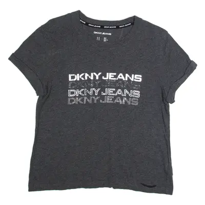 DKNY Womens T-Shirt Grey M