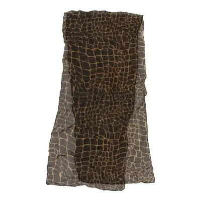 Unbranded Animal Print Scarf - No Size Brown Polyester