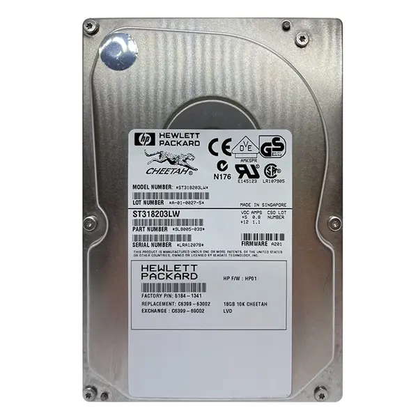 C6399-69002 HP 18GB 10000RPM Ultra-2 Wide SCSI (LVD) 68-Pin 3.5-inch Hard Drive