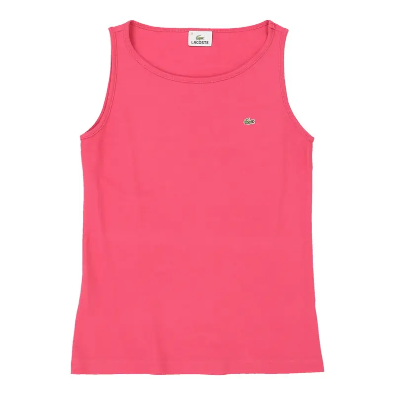 Lacoste Vest - Medium Pink Cotton | Size: medium