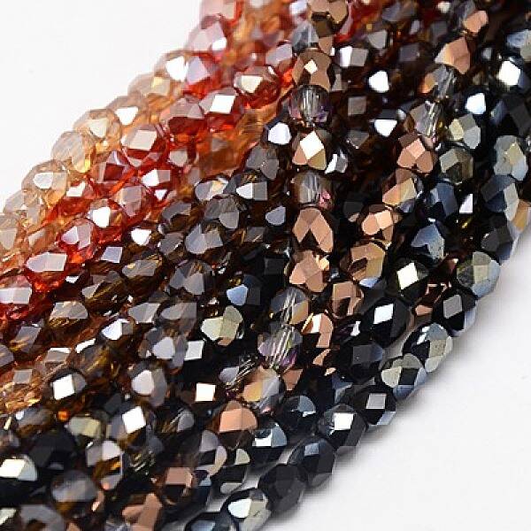 Electroplate Glass Beads Strands