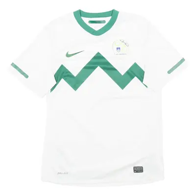 NIKE Slovenia Mens Football Shirt Jersey White V-Neck S