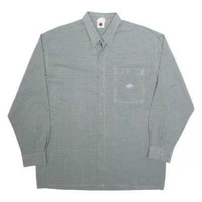 MAMMUT Mens Shirt Grey Check Long Sleeve XL