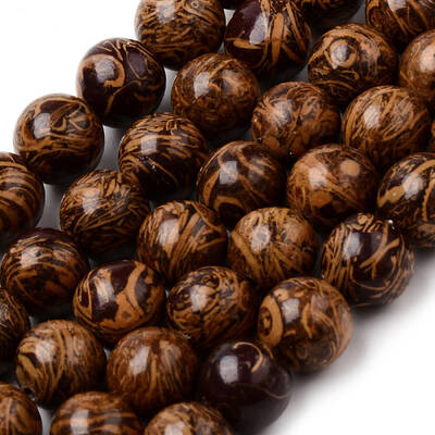 Natural Elephant Skin Jasper/Miriam Stone/Calligraphy Stone Beads Strands