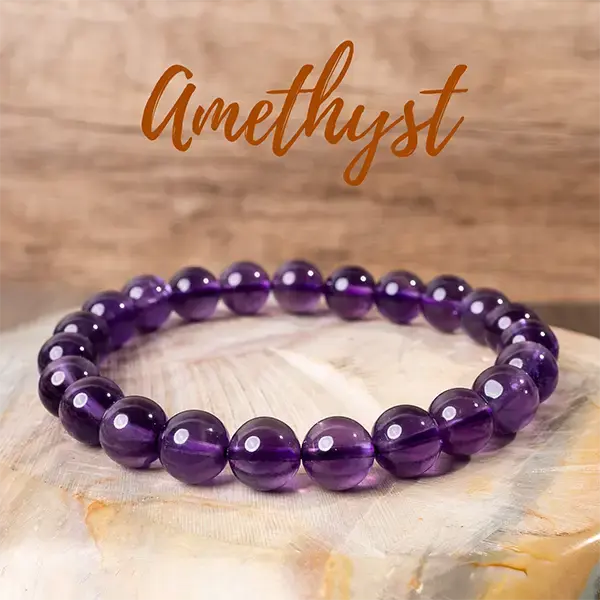 Flawless Amethyst Healing Bracelets Perfect for Men, Women, Couples, and Friends | Ideal for Daily Wear, Meditation, Gift Bea...