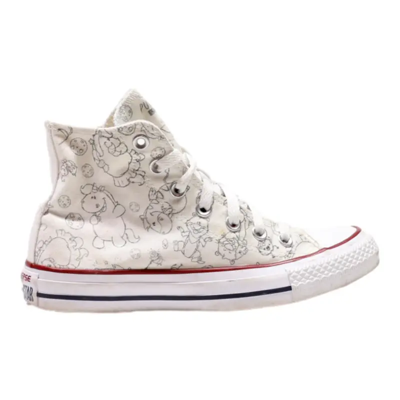 CONVERSE Chuck Taylor All Star High Top Trainers White Canvas Womens UK 4