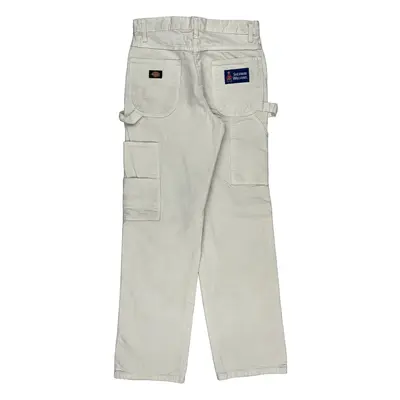 Sherwin Williams Dickies Carpenter Trousers - 30W 32L White Cotton | Size: 30″ waist