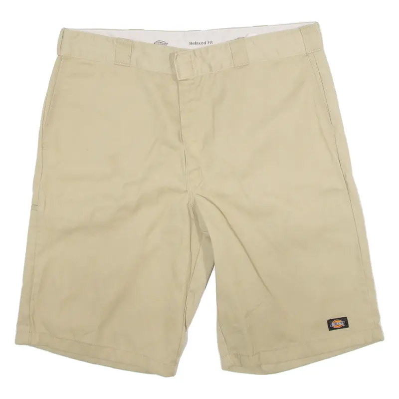 DICKIES Mens Workwear Shorts Beige Relaxed 2XL W40