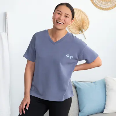 Paw Print Ultra Soft Modal Tee - S