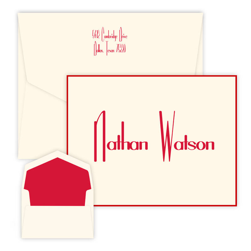 Top Hat Oversized Note - Raised Ink