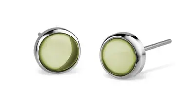 Bering Beautiful earrings IN steel with green crystals Arctic Symphony 714-155-05