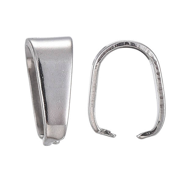 Tarnish Resistant 304 Stainless Steel Snap on Bails