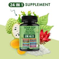 FRCOLA SOURSOP 24 IN 1 Supplements- Soursop, Shilajit, Sea Moss, Lion Mane All in One Diary supplement, Healthcare, Boost Imm...