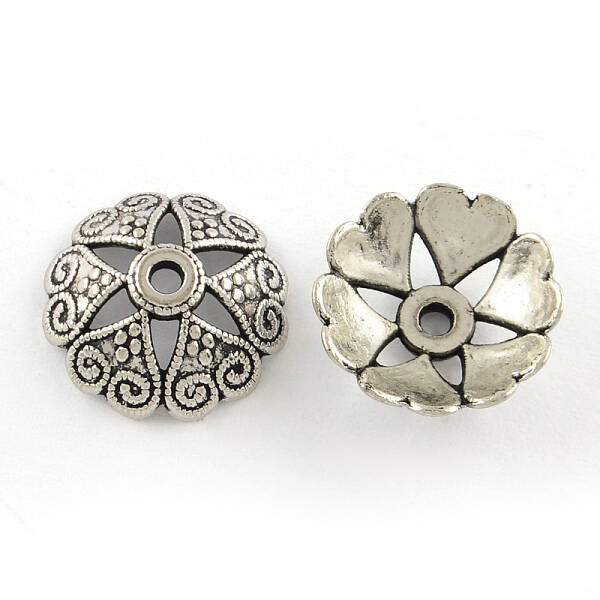 Tibetan Style Alloy Bead Caps