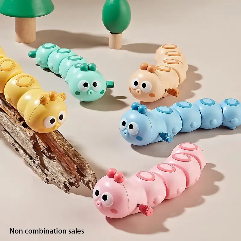 Clockwork Caterpillar, 1 Count Wind Up Worm Design Swing Toy, Creative Cute Worm Design Toy, Fun Toy For Baby & Toddlers