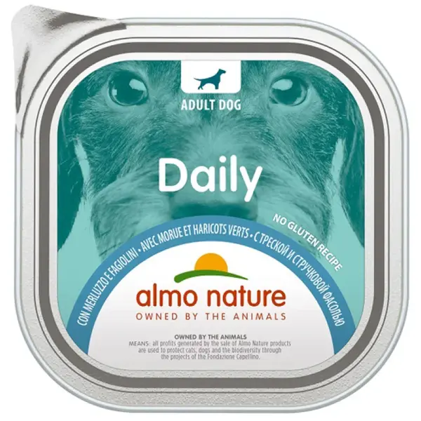 Almo nature Daily Menu with Cod and Green Beans - 300GR
