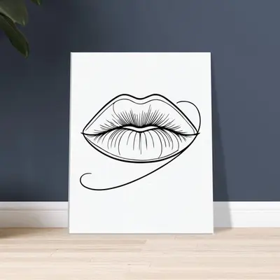 Immersive Lips Art- Canvas Print for Timeless Decor