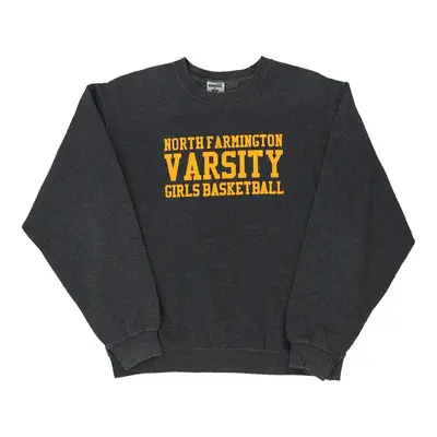 North Farmington Varsity  Jerzees Sweatshirt - Medium Grey Cotton Blend