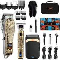 Hair Clippers Set for Men, Hair Clipper Trimmer with LED Display, Professional Cordless Hair Clipper Shaver Beard Trimmer, Ha...