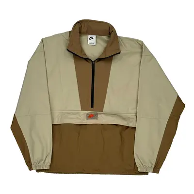 Nike Windbreaker - Small Beige Nylon