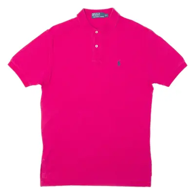 POLO RALPH LAUREN Mens Polo Shirt Pink S