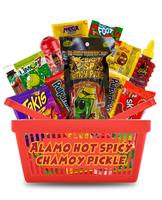 Alamo Hot Spicy Chamoy Pickle Kit, Mexican Candy Mix make the Famous TikTok Trend, (13 Pieces) Includes Original Alamo Spicy ...