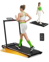 [Foldable Handle Bar with 5% Incline] Fathersdaygifts Akluer Walking Pad,Foldable Handle Bar,large-area rubber running belt,T...