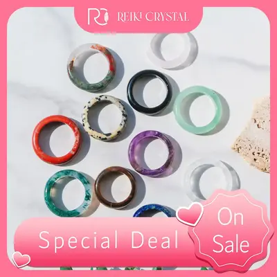 Natural Gemstone Crystal Ring