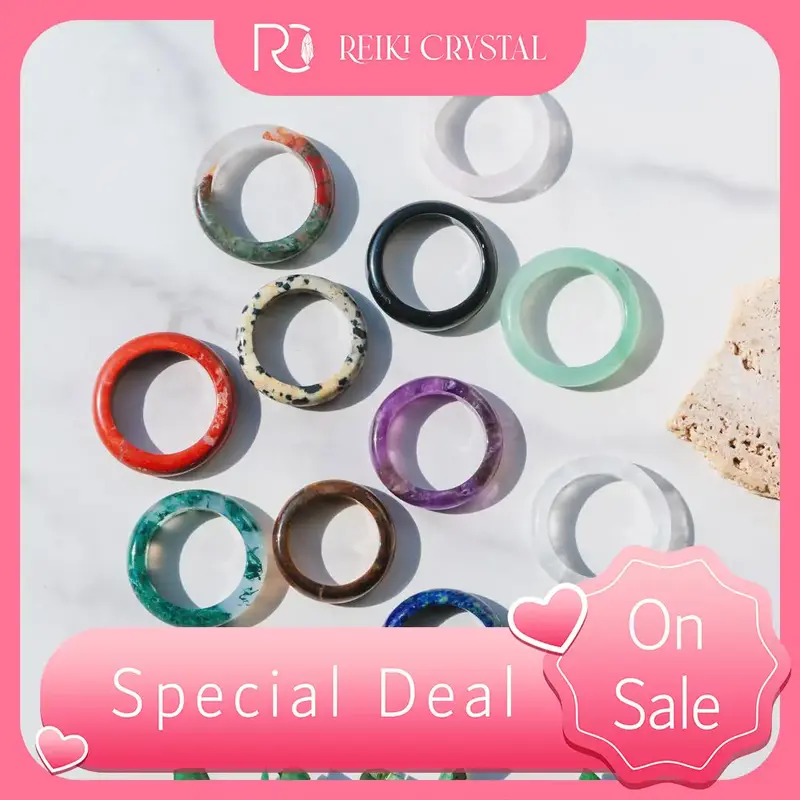 Natural Gemstone Crystal Ring