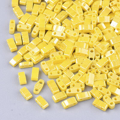 2-Hole Opaque Glass Seed Beads