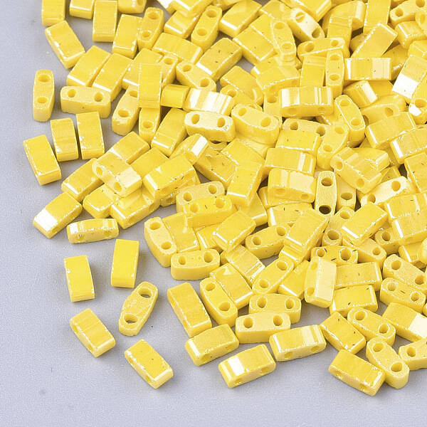 2-Hole Opaque Glass Seed Beads